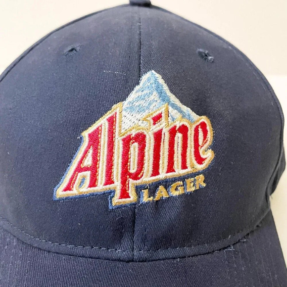 Alpine Lager  Hat Beer Hook Loop Baseball Cap - Picture 2 of 14